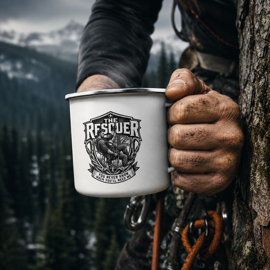 Arb Enough Rescuer Enamel Mug