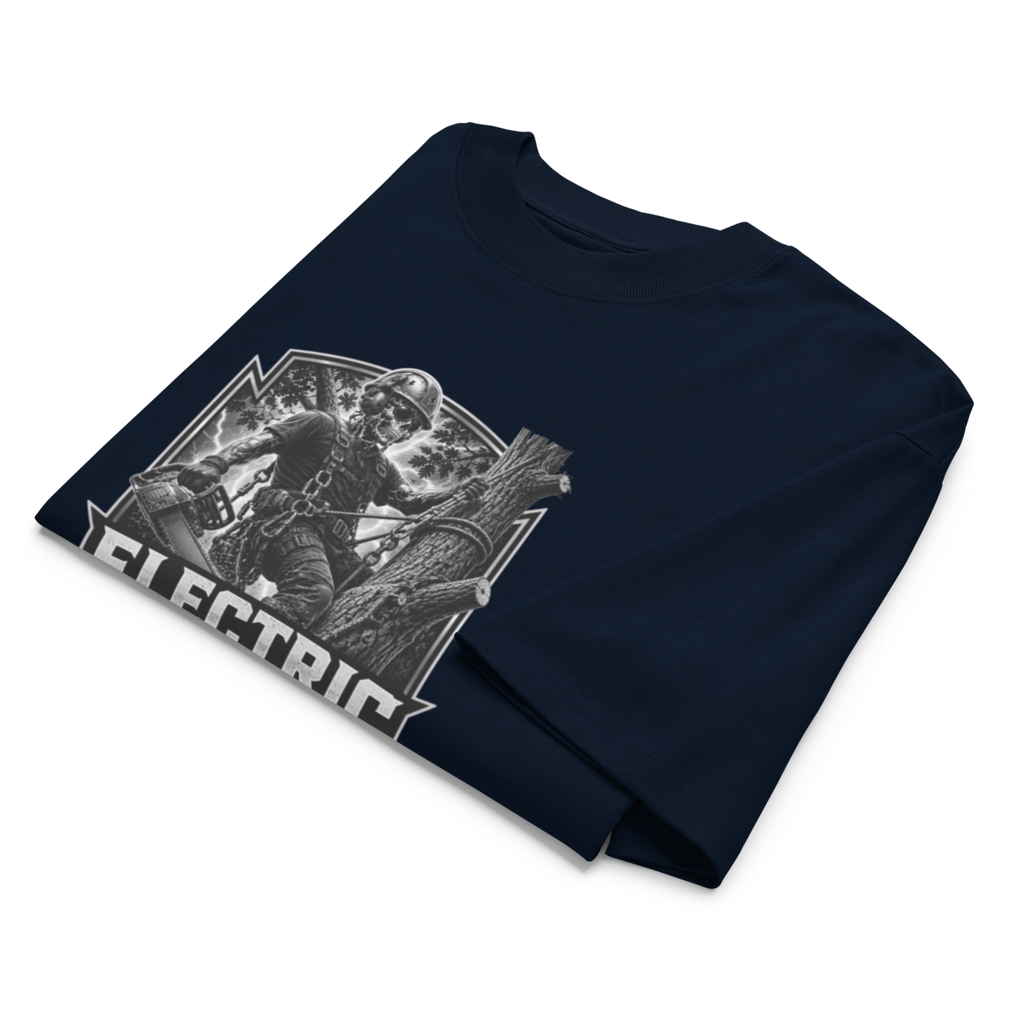 Arb Enough Electric Man Unisex organic oversized high neck t-shirt